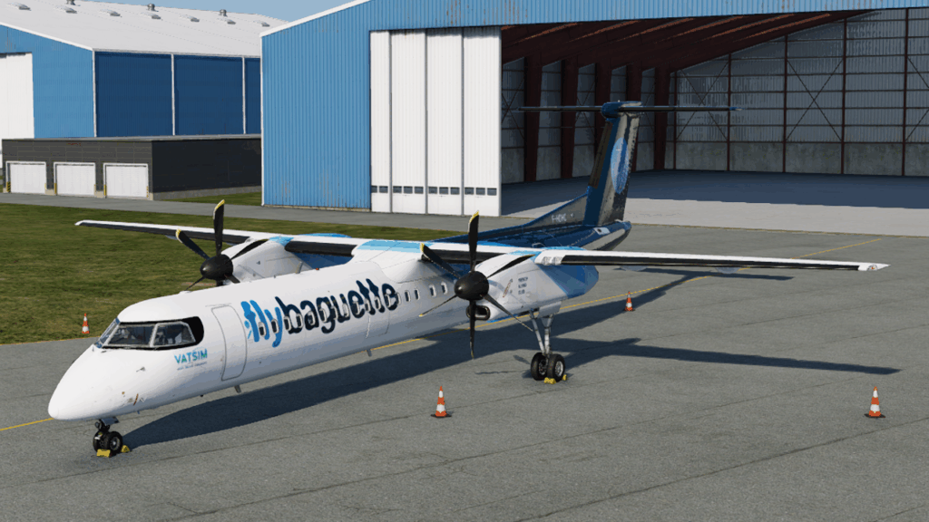 FlyJSim DH8D F-HDHC